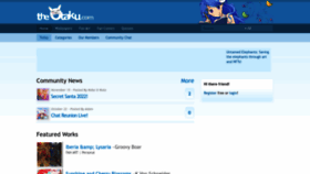 What Theotaku.com website looked like in 2023 (1 year ago)