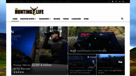 What Thehuntinglife.com website looked like in 2023 (1 year ago)