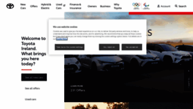 What Toyota.ie website looked like in 2023 (1 year ago)