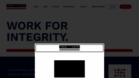 What Truethevote.org website looked like in 2023 (1 year ago)
