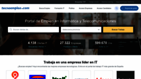 What Tecnoempleo.com website looked like in 2023 (1 year ago)