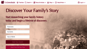 What Thegenealogist.co.uk website looked like in 2023 (1 year ago)