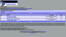 What Tickerforum.org website looked like in 2023 (1 year ago)