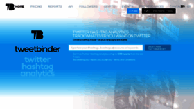 What Tweetbinder.com website looked like in 2023 (1 year ago)