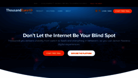What Thousandeyes.com website looked like in 2023 (1 year ago)