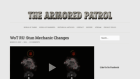 What Thearmoredpatrol.com website looked like in 2023 (1 year ago)