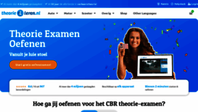What Theorie-leren.nl website looked like in 2023 (1 year ago)