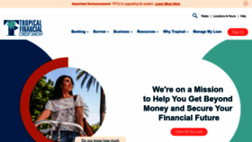 What Tropicalfcu.com website looked like in 2023 (1 year ago)