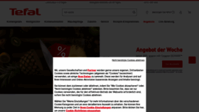 What Tefal.de website looked like in 2023 (1 year ago)