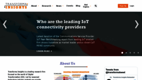What Transformainsights.com website looked like in 2023 (1 year ago)