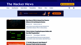 What Thehackernews.com website looked like in 2023 (1 year ago)