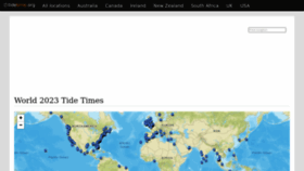 What Tidetime.org website looked like in 2023 (1 year ago)