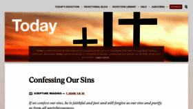 What Todaydevotional.com website looked like in 2023 (1 year ago)