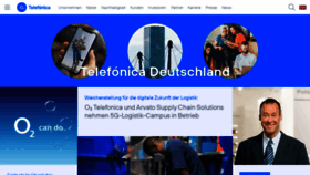 What Telefonica.de website looked like in 2023 (1 year ago)
