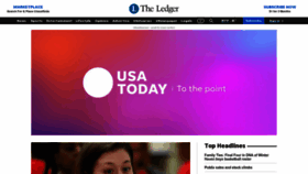 What Theledger.com website looked like in 2023 (1 year ago)
