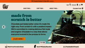 What Theochocolate.com website looked like in 2023 (1 year ago)