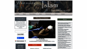 What Thereligionofpeace.com website looked like in 2023 (1 year ago)
