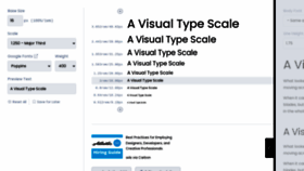 What Type-scale.com website looked like in 2023 (1 year ago)