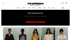 What Theimpression.com website looked like in 2023 (1 year ago)