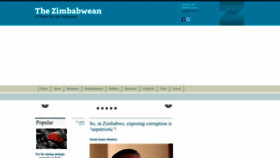 What Thezimbabwean.co website looked like in 2023 (1 year ago)