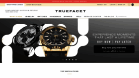 What Truefacet.com website looked like in 2023 (1 year ago)