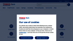 What Tescobank.com website looked like in 2023 (1 year ago)