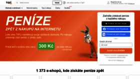 What Tipli.cz website looked like in 2023 (1 year ago)