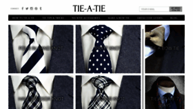 What Tie-a-tie.net website looked like in 2023 (1 year ago)