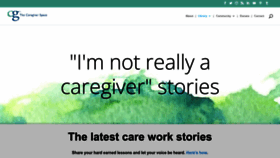 What Thecaregiverspace.org website looked like in 2023 (1 year ago)