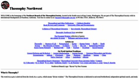 What Theosophy-nw.org website looked like in 2023 (1 year ago)