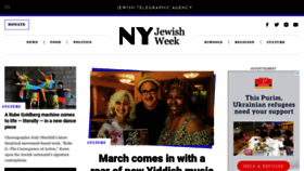 What Thejewishweek.com website looked like in 2023 (1 year ago)