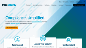 What Tracesecurity.com website looked like in 2023 (1 year ago)