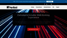 What Top.host website looked like in 2023 (1 year ago)