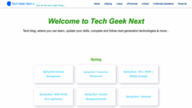 What Techgeeknext.com website looked like in 2023 (1 year ago)