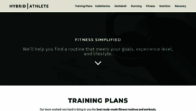 What Thehybridathlete.com website looked like in 2023 (1 year ago)