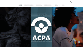 What Theacpa.org website looked like in 2023 (1 year ago)