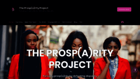 What Theprosparityproject.org website looked like in 2023 (1 year ago)