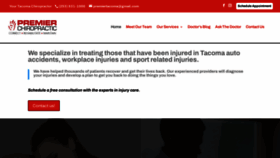 What Tacomaschiropractor.com website looked like in 2023 (1 year ago)