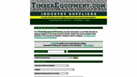 What Timberequipment.com website looked like in 2023 (1 year ago)