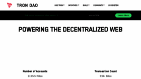 What Trondao.org website looked like in 2023 (1 year ago)