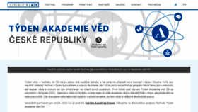 What Tydenavcr.cz website looked like in 2023 (1 year ago)