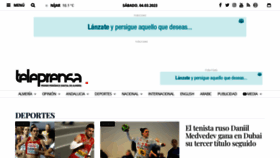 What Teleprensa.com website looked like in 2023 (1 year ago)