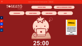 What Tomatotimers.com website looked like in 2023 (1 year ago)