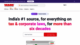 What Taxmann.com website looked like in 2023 (1 year ago)