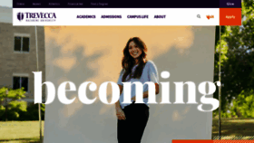 What Trevecca.edu website looked like in 2023 (1 year ago)