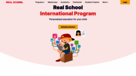 What Therealschool.in website looked like in 2023 (1 year ago)