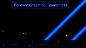 What Transcripts.foreverdreaming.org website looked like in 2023 (1 year ago)
