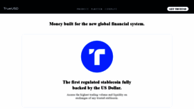 What Trueusd.com website looked like in 2023 (1 year ago)