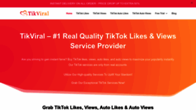 What Tikviral.com website looked like in 2023 (1 year ago)