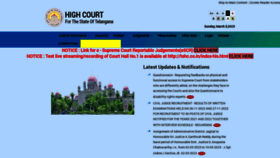 What Tshc.gov.in website looked like in 2023 (1 year ago)